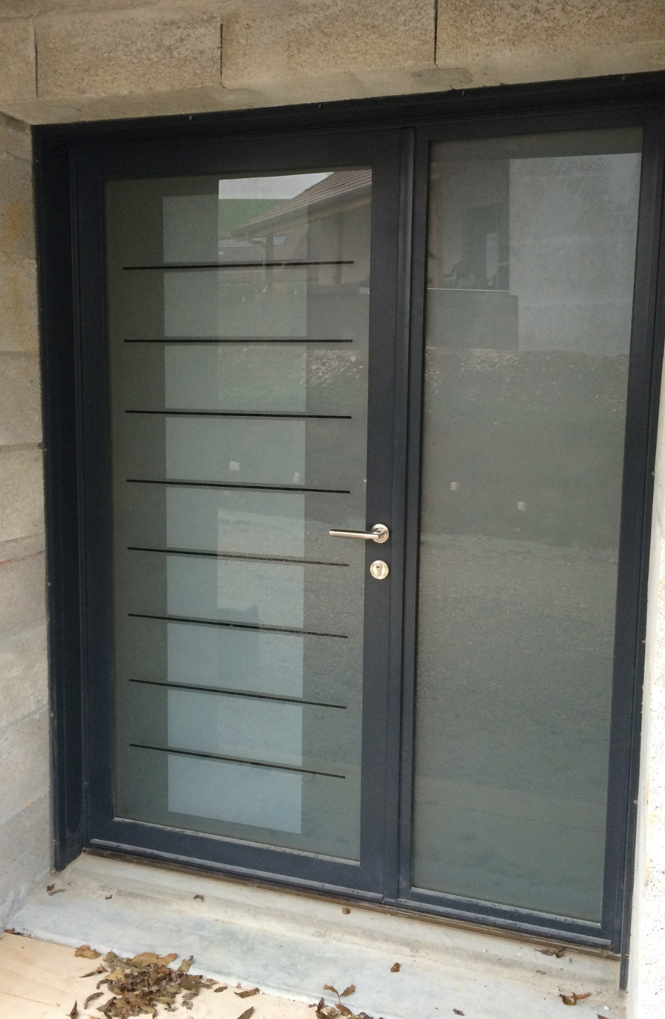 Porte Aluminium vitrée